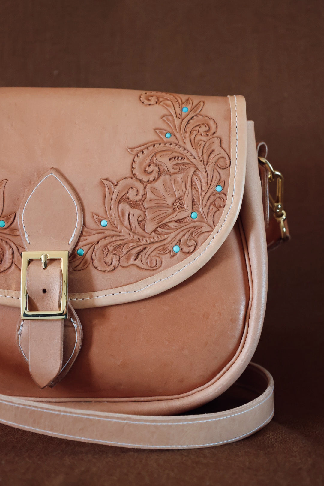 Heritage Turquoise Saddle Bag