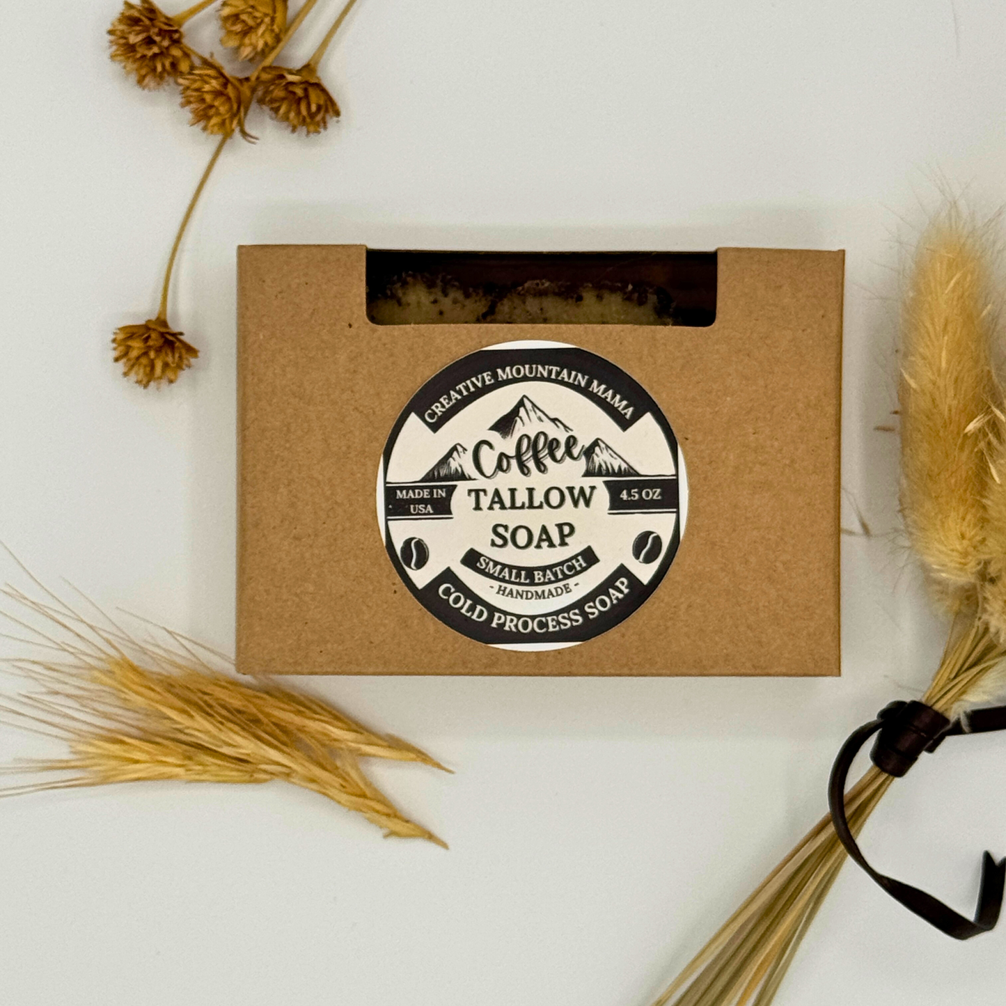 Coffee Tallow Soap (4 oz)