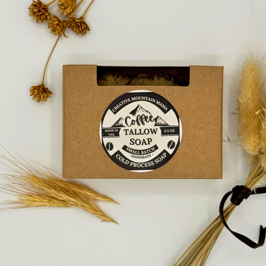 Coffee Tallow Soap (4 oz)