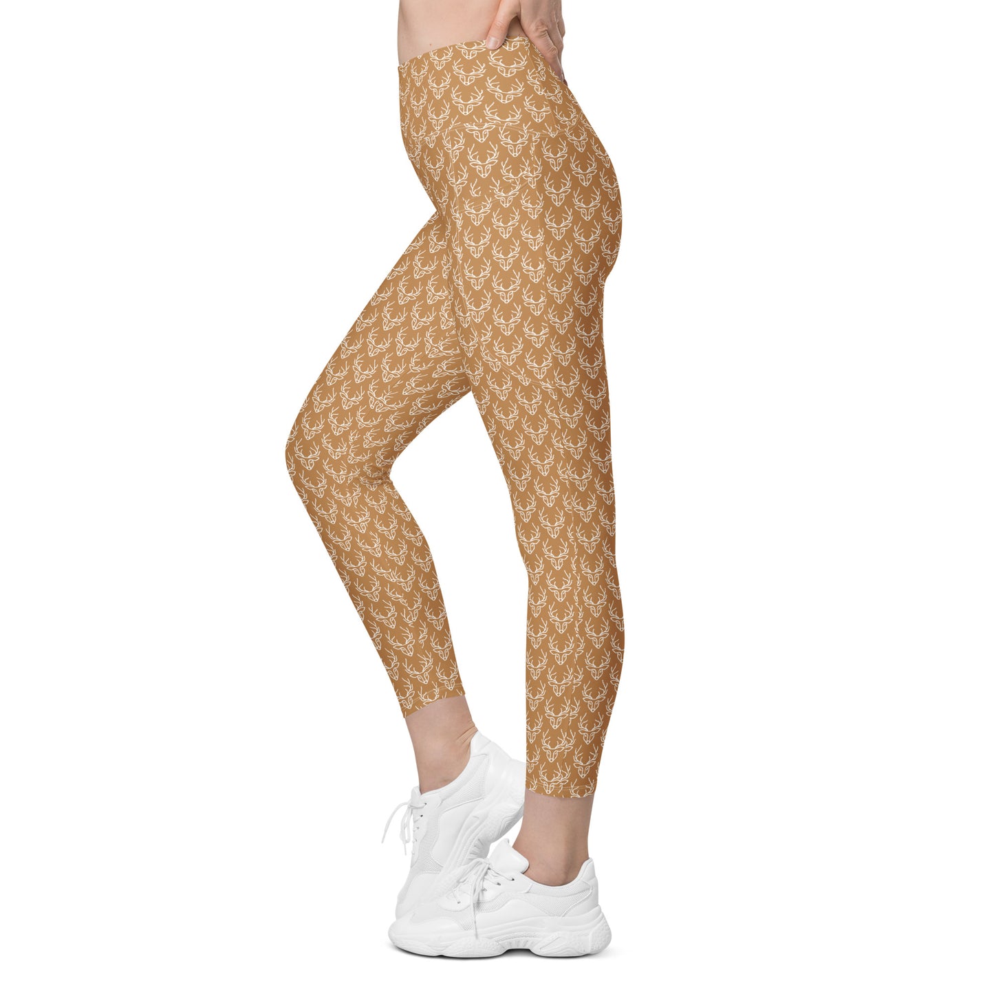 Yellow Deer Leggings with pockets