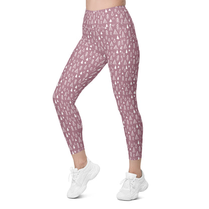 Purple Forest Leggings with pockets