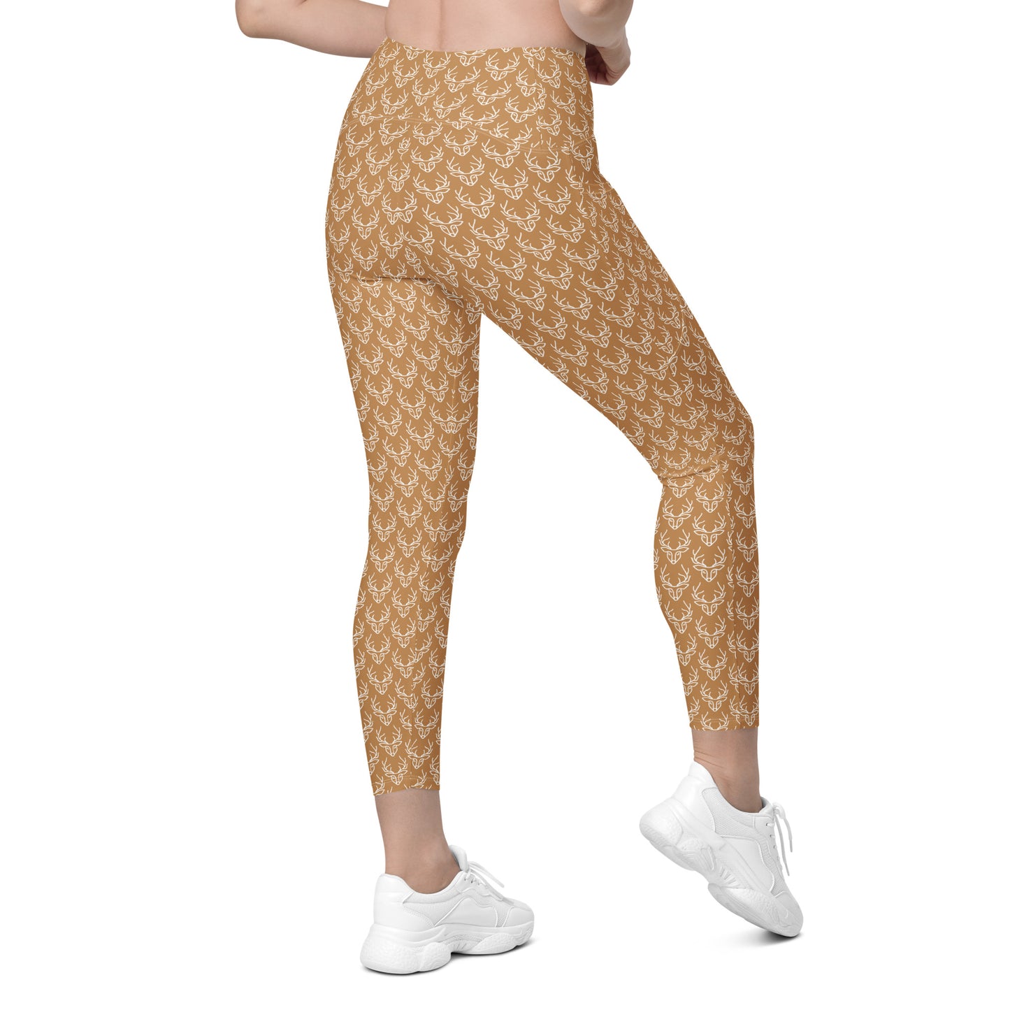 Yellow Deer Leggings with pockets